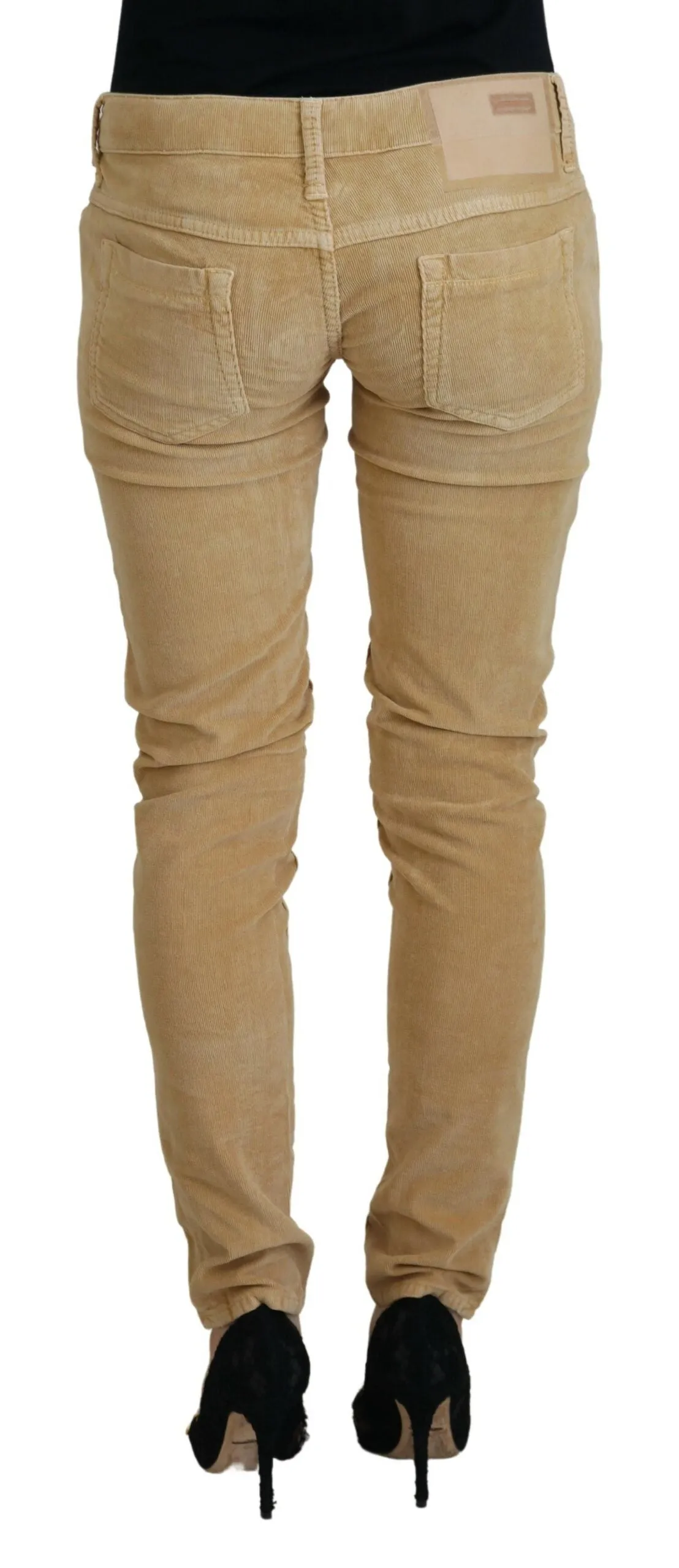 Acht  Cotton Corduroy Low Waist Women Casual Women's Jeans