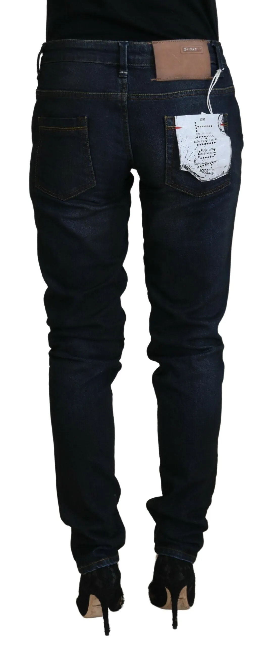 Acht  Cotton Skinny Low Waist Women Casual  Women's Jeans