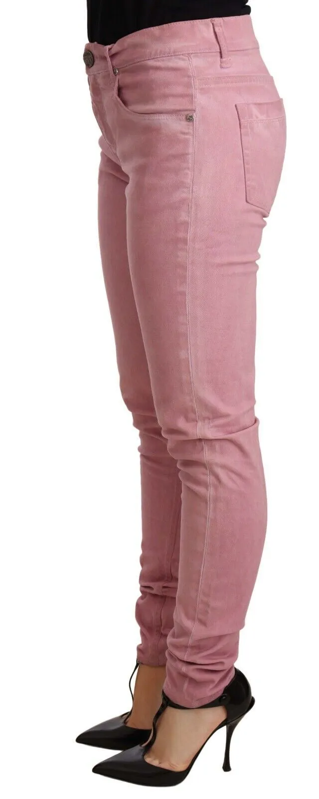 Acht  Cotton Slim Fit Women blue Skinny Women's Pants
