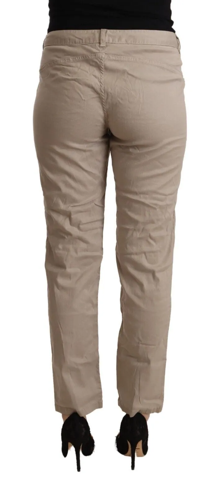 Acht  Tencel Mid Waist Tape Casual Women's Pants