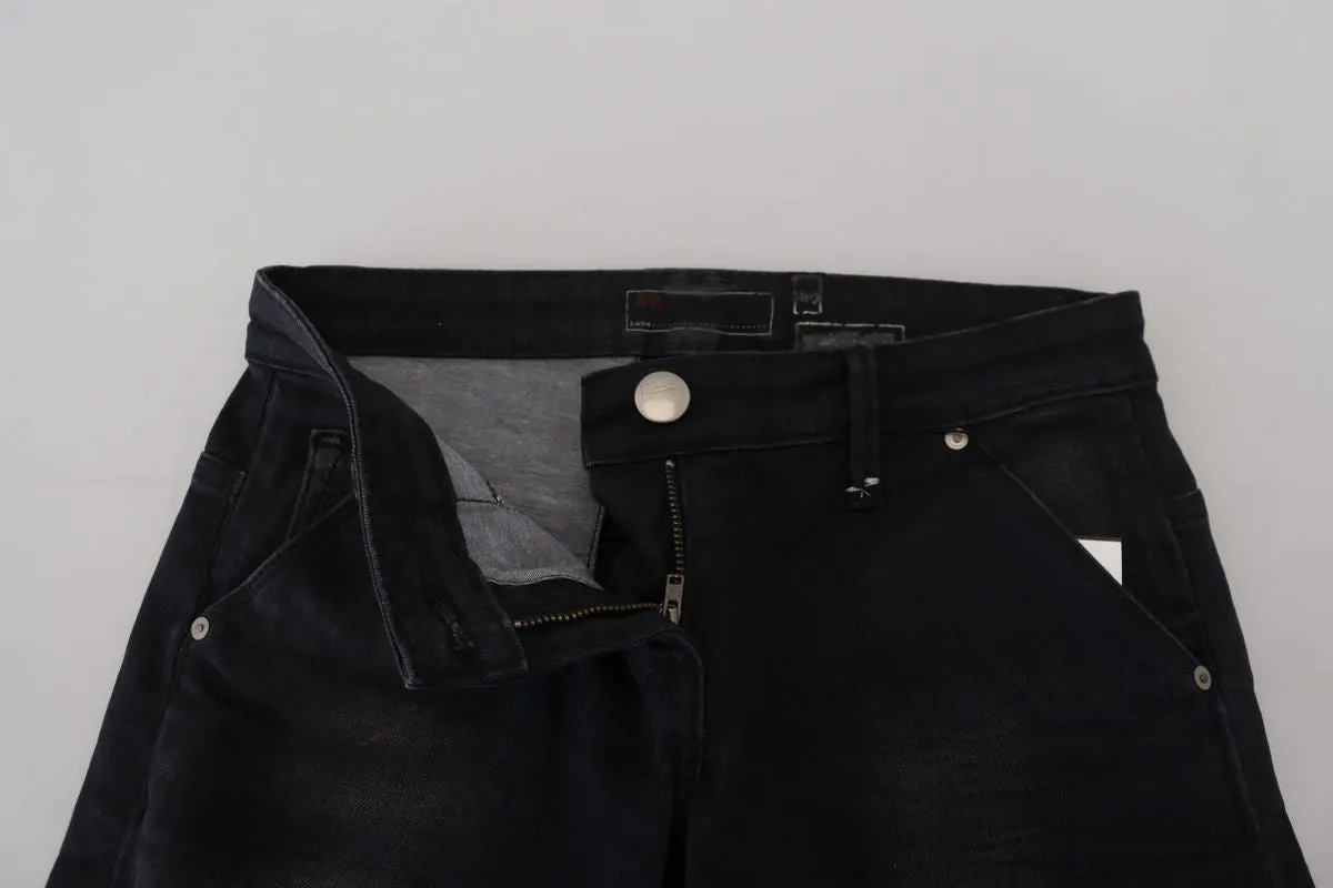 Acht  Washed Cotton Skinny Women Casual blue Women's Jeans