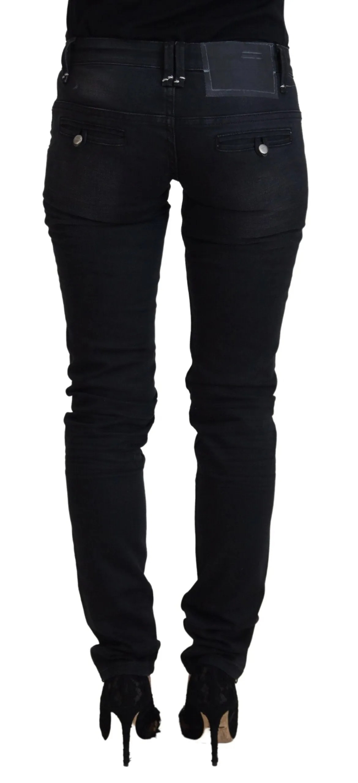 Acht  Washed Cotton Skinny Women Casual blue Women's Jeans