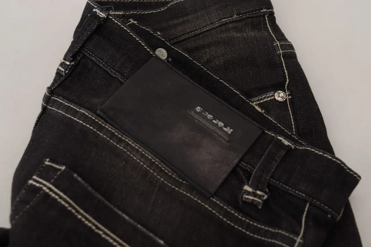 Acht  Washed Mid Waist Tape Women Casual blue Women's Jeans