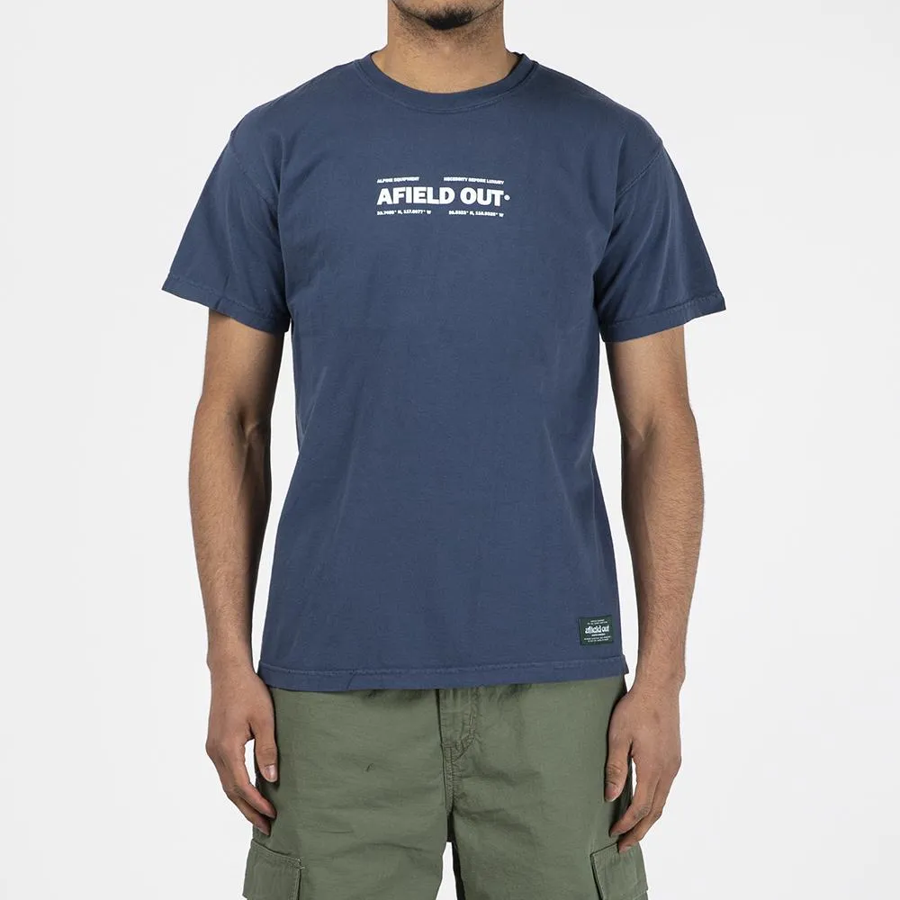 afield out Three Peaks T-shirt / Midnight