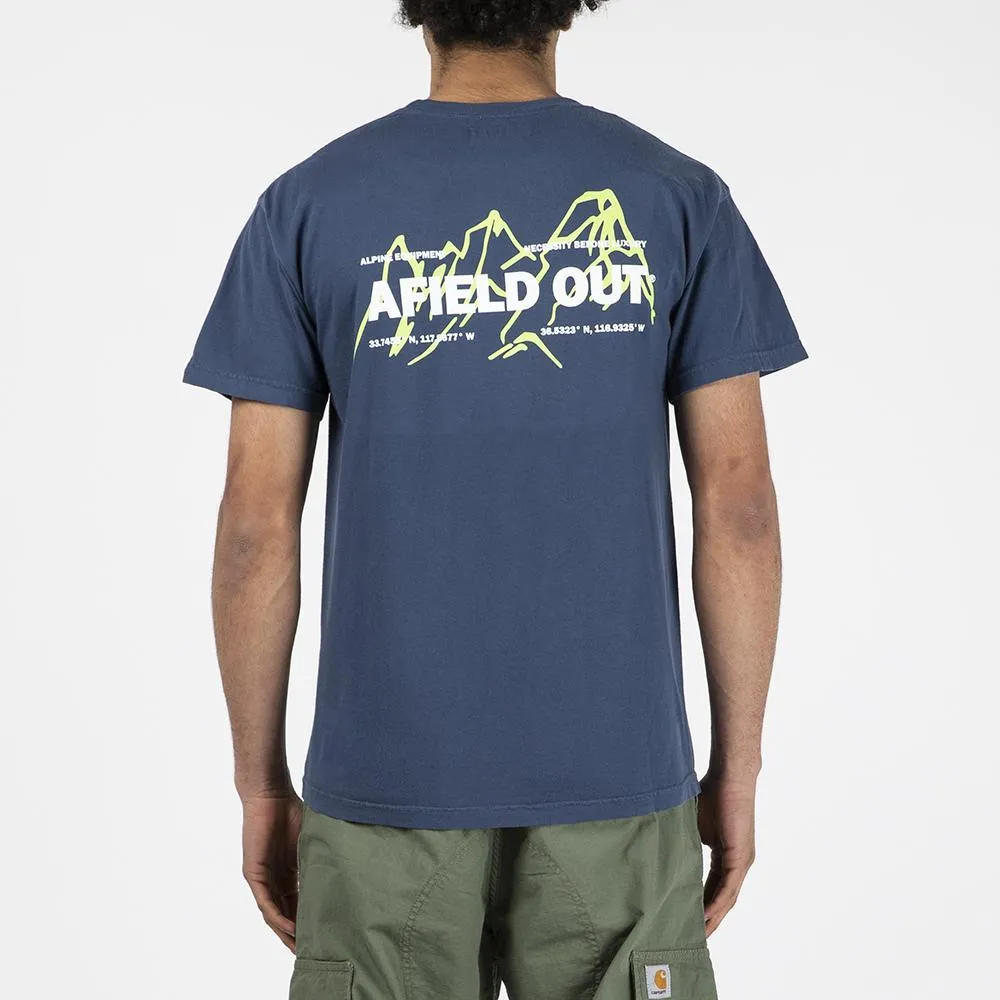 afield out Three Peaks T-shirt / Midnight