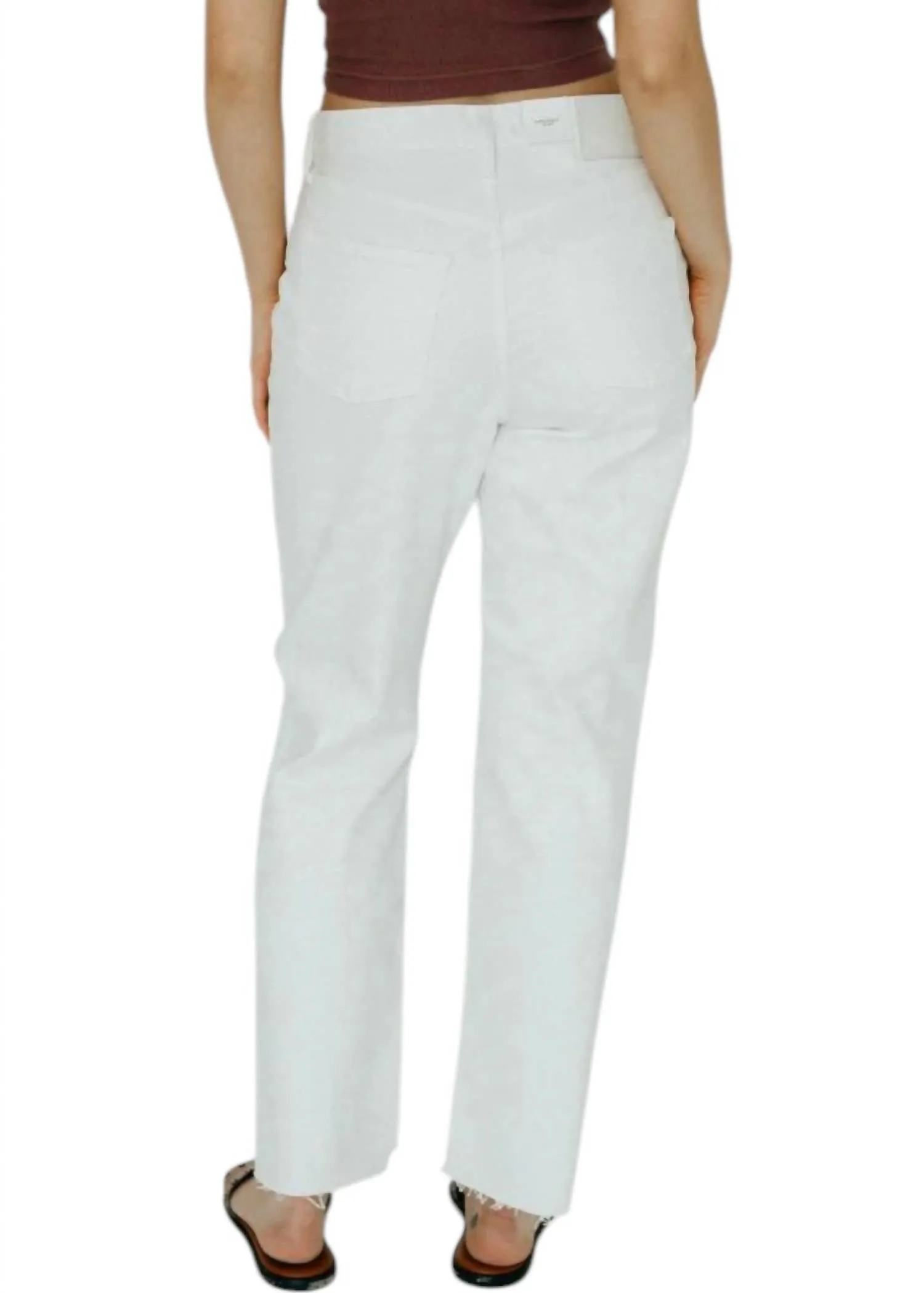 Amherst Wide Straight Jeans In White