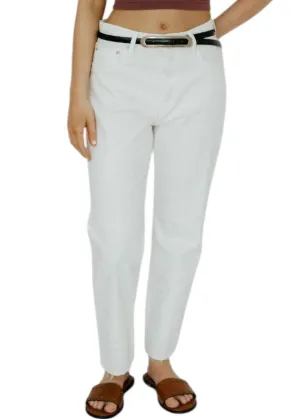Amherst Wide Straight Jeans In White