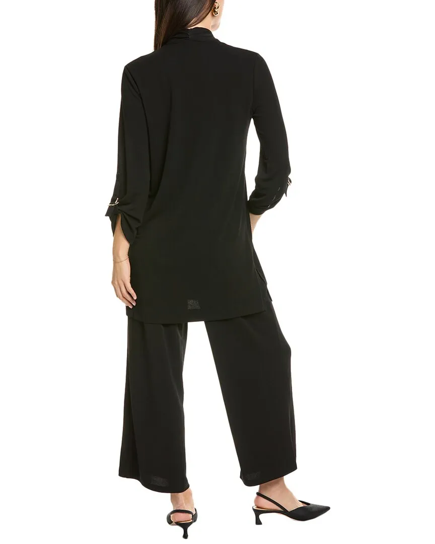 Anne Klein Drape Front D-Ring Cardigan