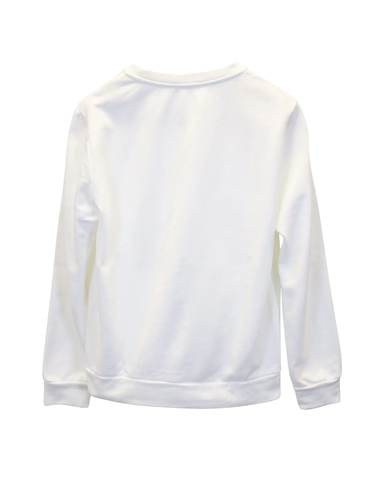A.P.C "Hiver 87" Collection Logo Sweater in White Cotton