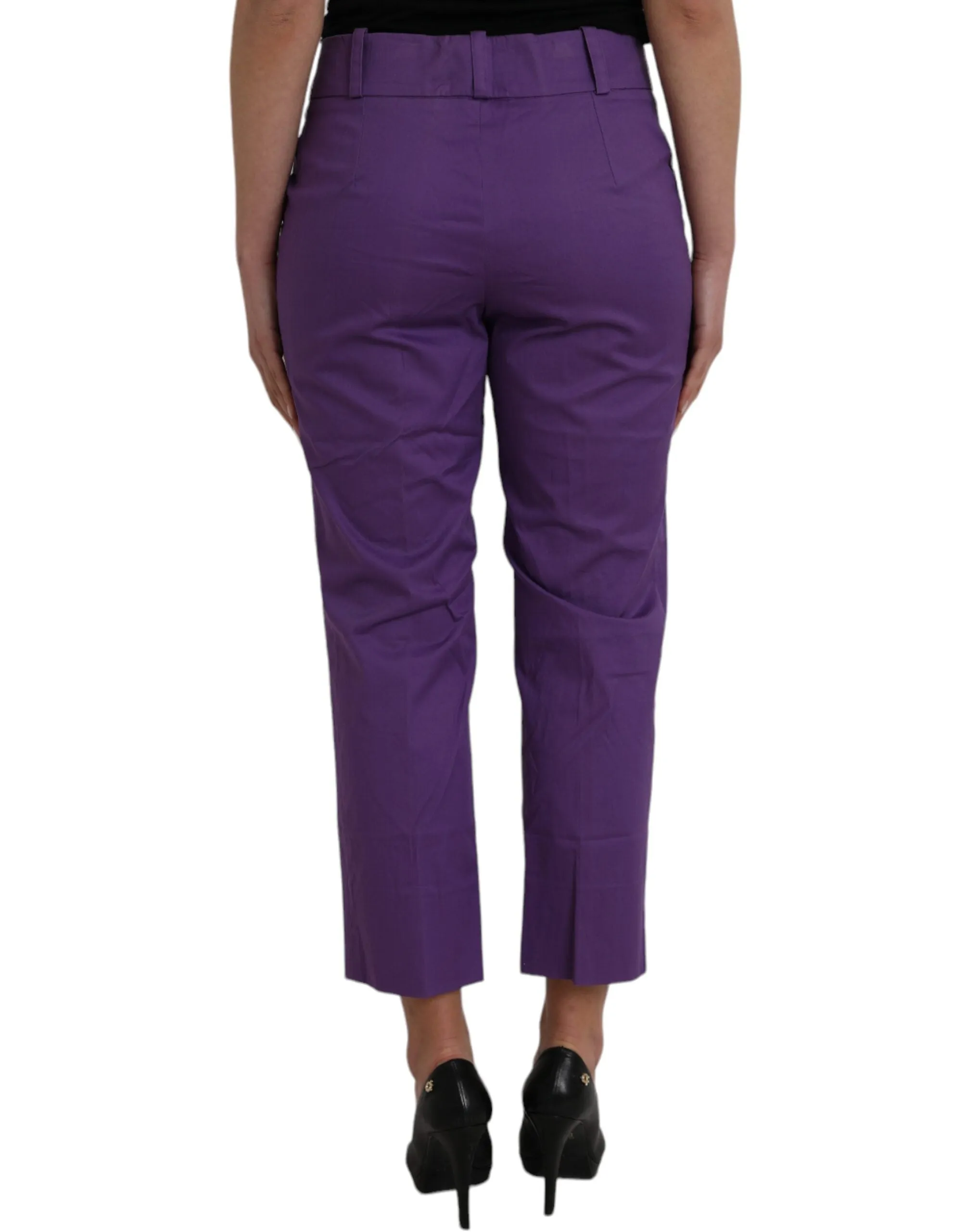 BENCIVENGA  Cotton MidWaist Straight Cropped Women's Pants
