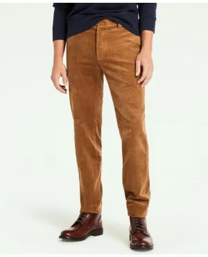 Brooks Brothers Men's Big & Tall Wide Wale Corduroy Pants Brown Brooks Brothers
