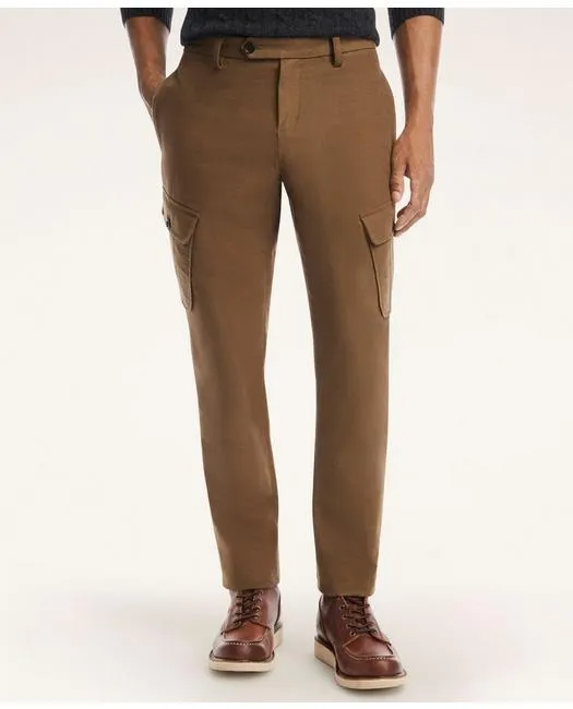 Brooks Brothers Men's Brushed Cotton Moleskin Cargo Pants Olive Brooks Brothers