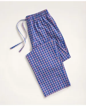 Brooks Brothers Men's Check Lounge Pants Blue Brooks Brothers