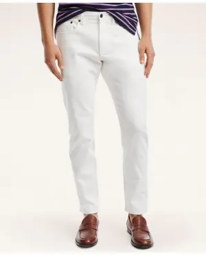 Brooks Brothers Men's Classic Slim Fit Denim Jeans White Brooks Brothers