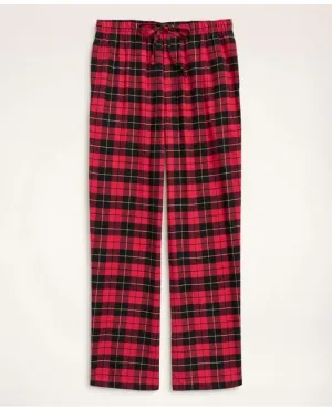 Brooks Brothers Men's Cotton Flannel Tartan Lounge Pants Red Brooks Brothers