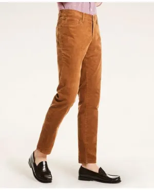 Brooks Brothers Men's Five-Pocket Stretch Corduroy Pants Medium Brown Brooks Brothers