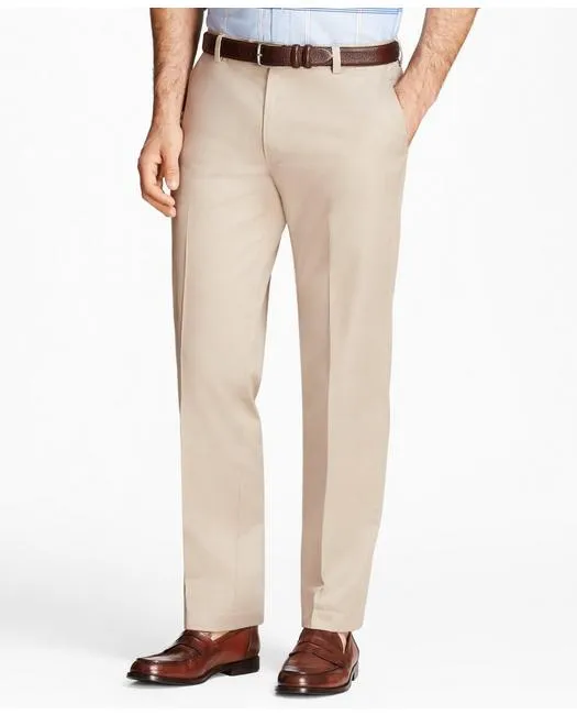 Brooks Brothers Men's Milano Slim-Fit Stretch Advantage Chino Pants Khaki Brooks Brothers