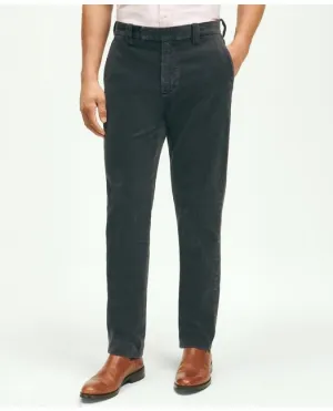 Brooks Brothers Men's Slim Fit Cotton Wide-Wale Corduroy Pants Charcoal Brooks Brothers