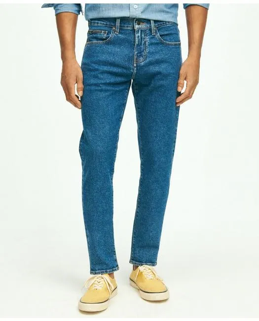 Brooks Brothers Men's Straight Fit Denim Jeans Medium Blue Brooks Brothers