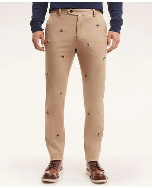Brooks Brothers Men's Twill Mallard Chino Pants Beige Brooks Brothers