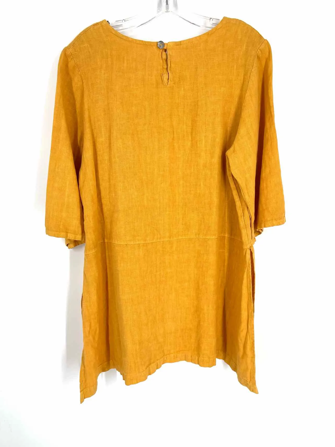 Bryn Walker Size S Goldenrod Linen Tops Tunic