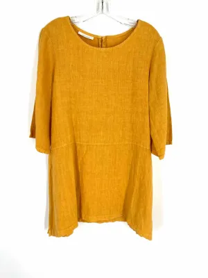 Bryn Walker Size S Goldenrod Linen Tops Tunic