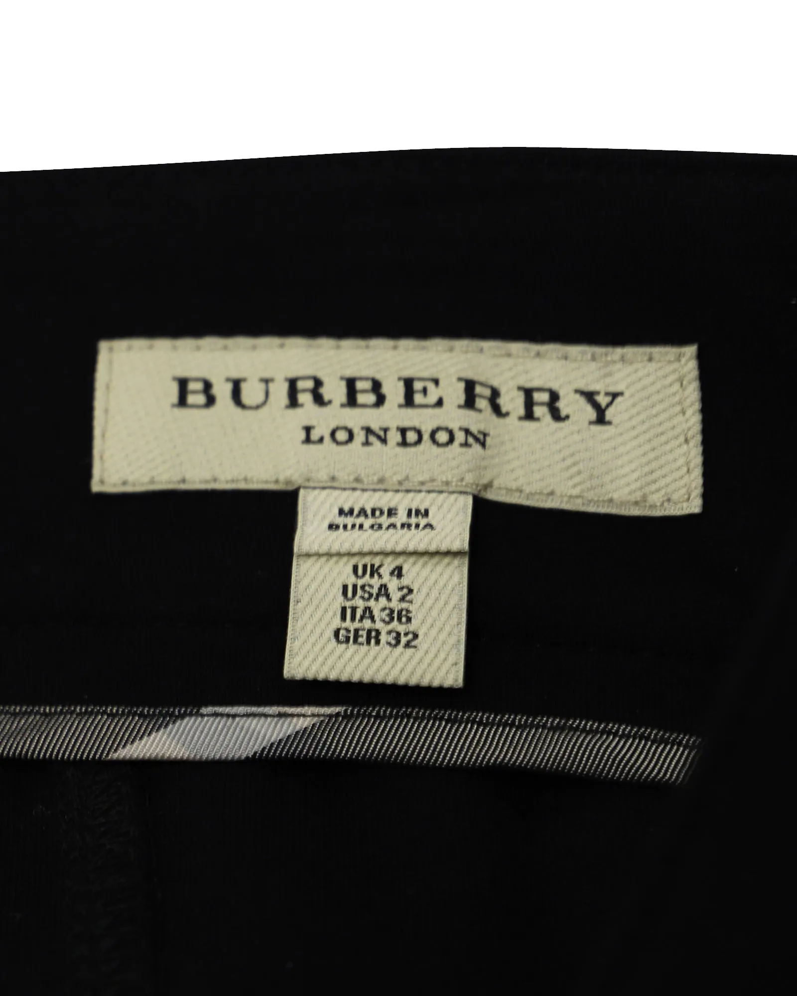 Burberry Contour Back Zip Pants in Viscose