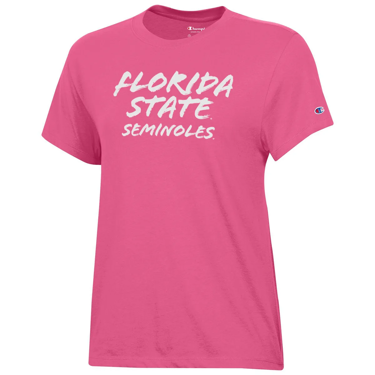 Champion Women's Florida State Seminoles Short Sleeve T-shirt - Pink Champion Clothing Women