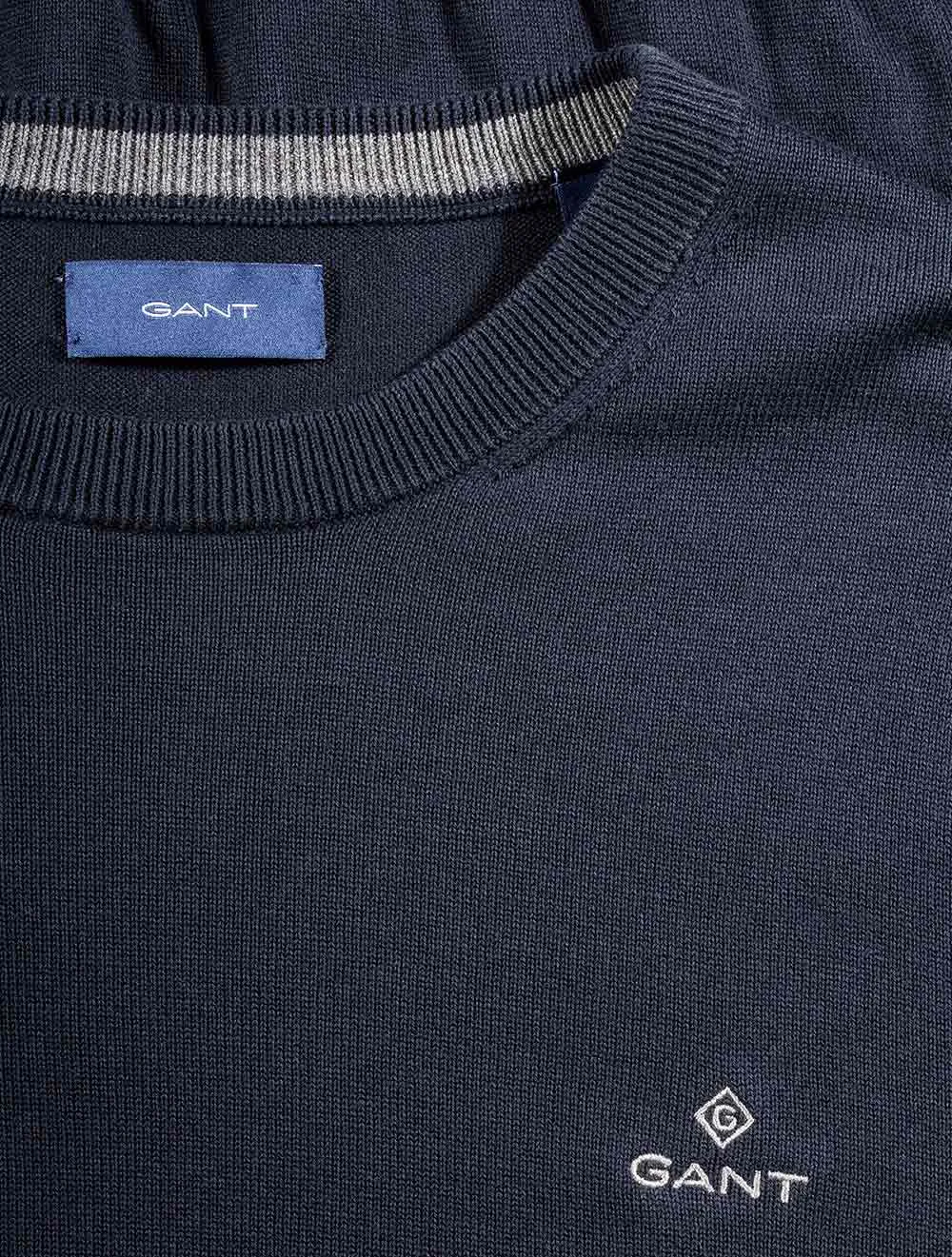 Classic Cotton C-neck Evening Blue