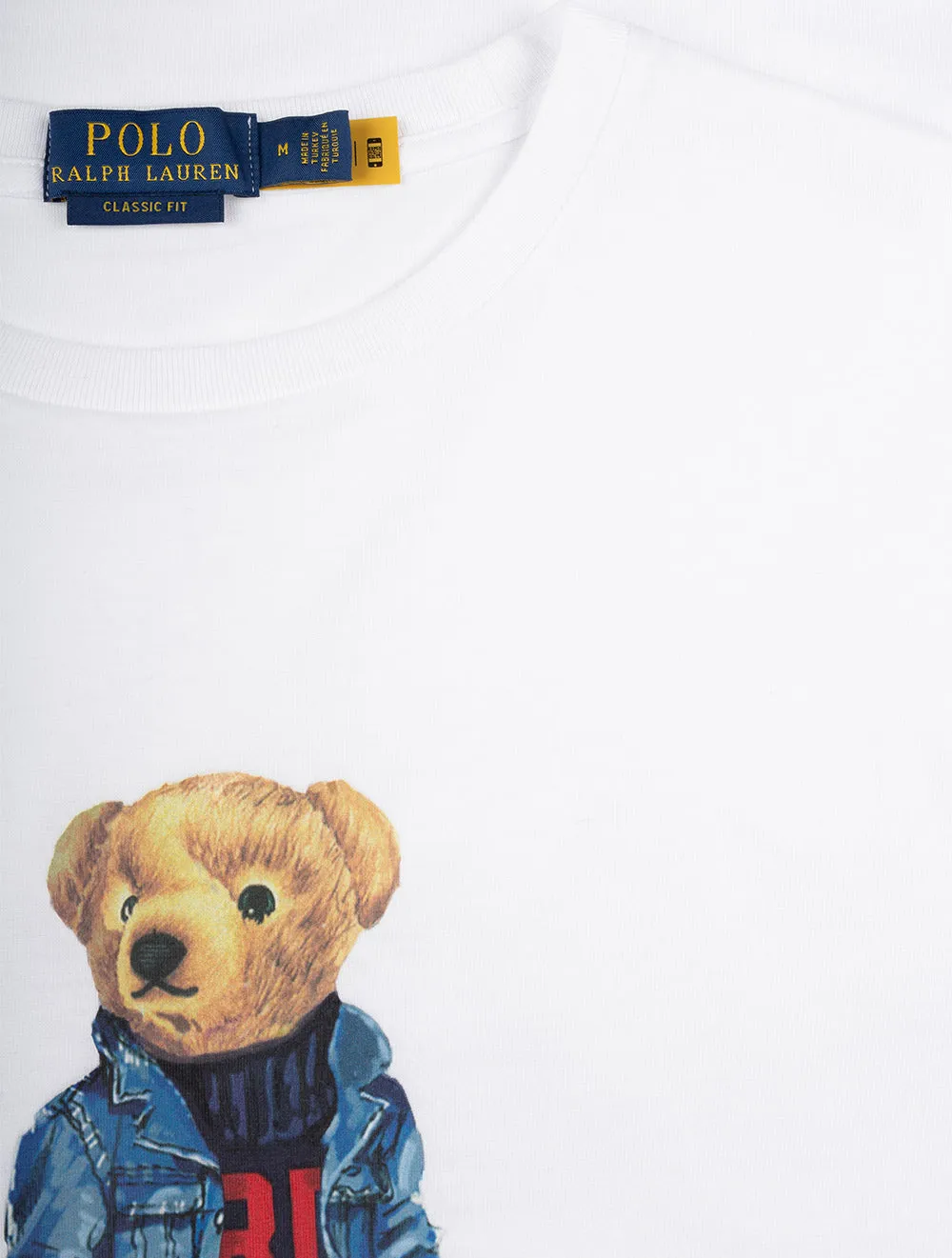 Classic Fit Polo Bear Jersey T-Shirt White