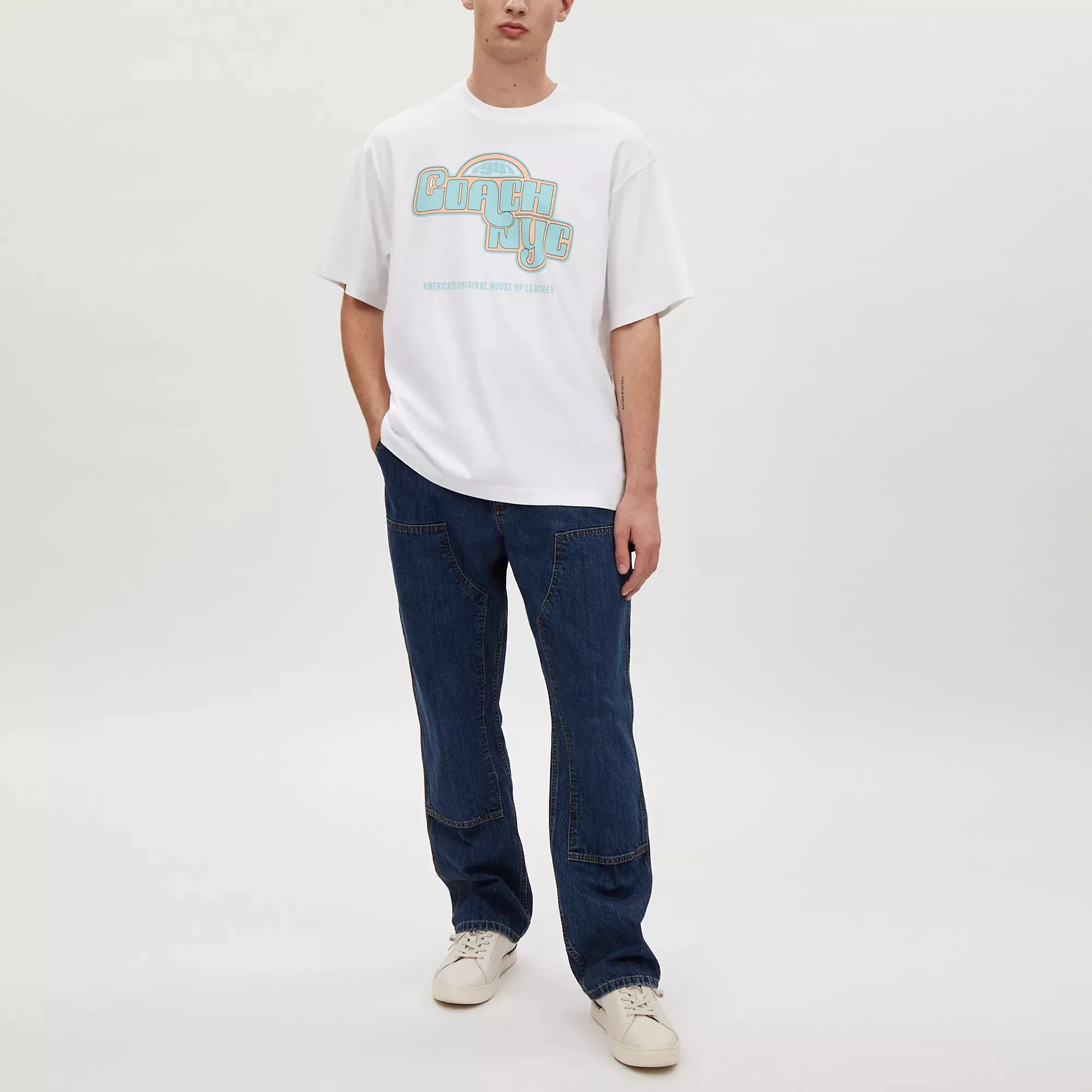 Coach Outlet New York T Shirt In Organic Cotton