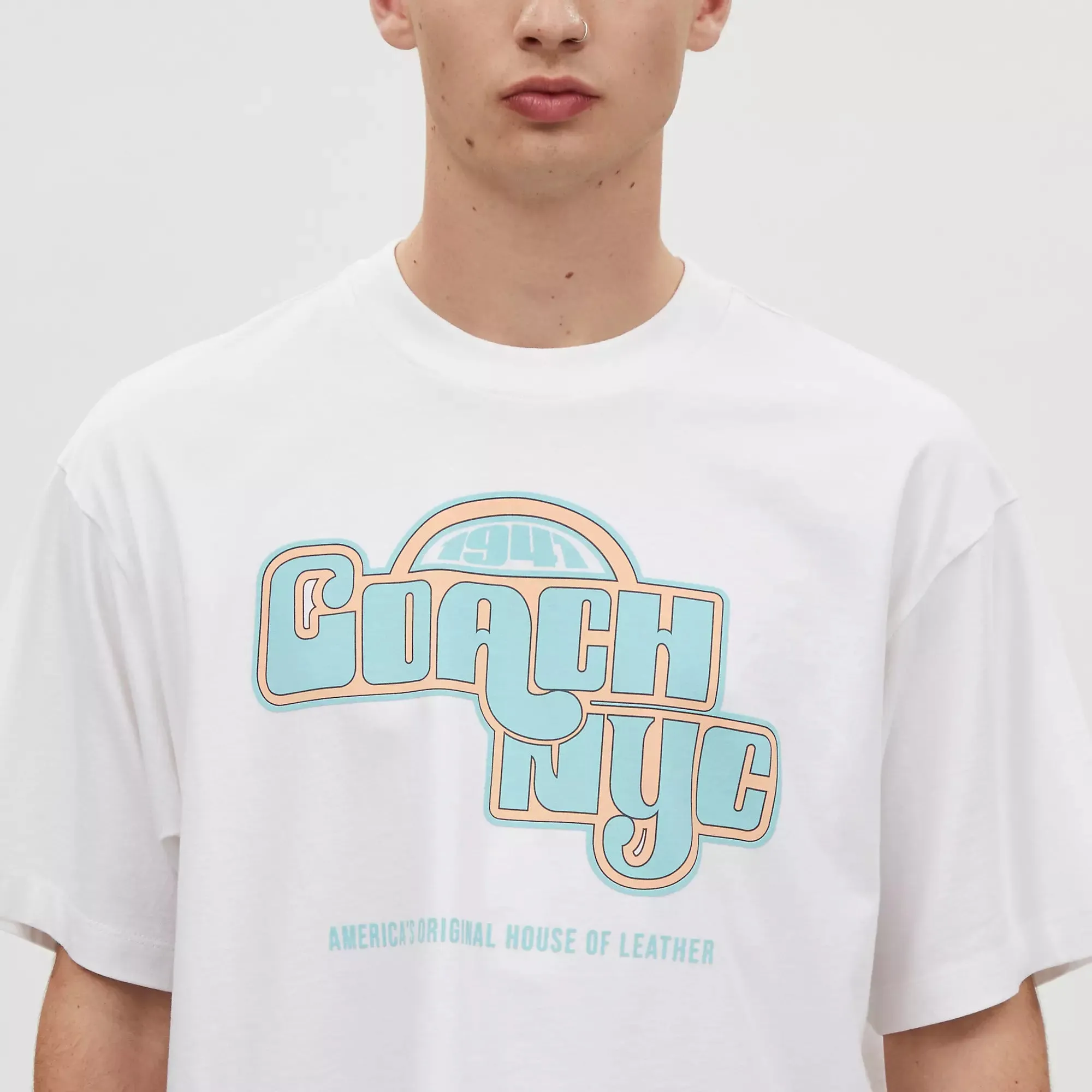 Coach Outlet New York T Shirt In Organic Cotton