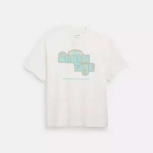 Coach Outlet New York T Shirt In Organic Cotton