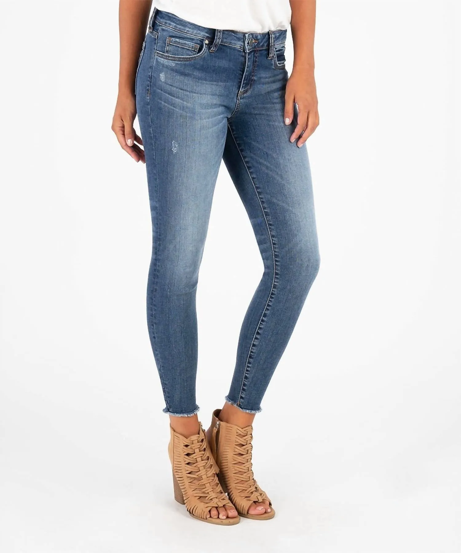 Connie Ankle Skinny Jeans In Guileless
