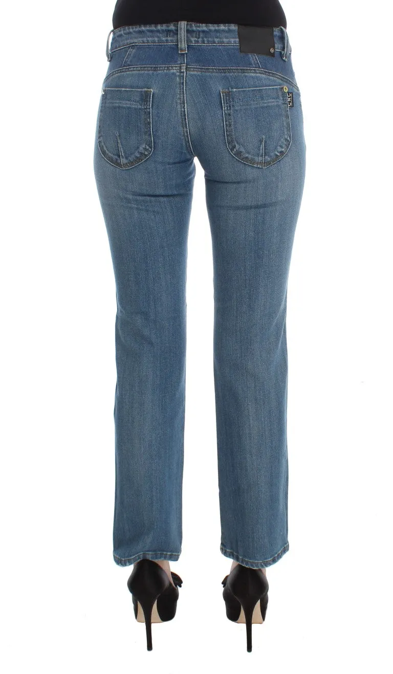 Costume National  Cotton Slim Fit Cropped Women's Jeans