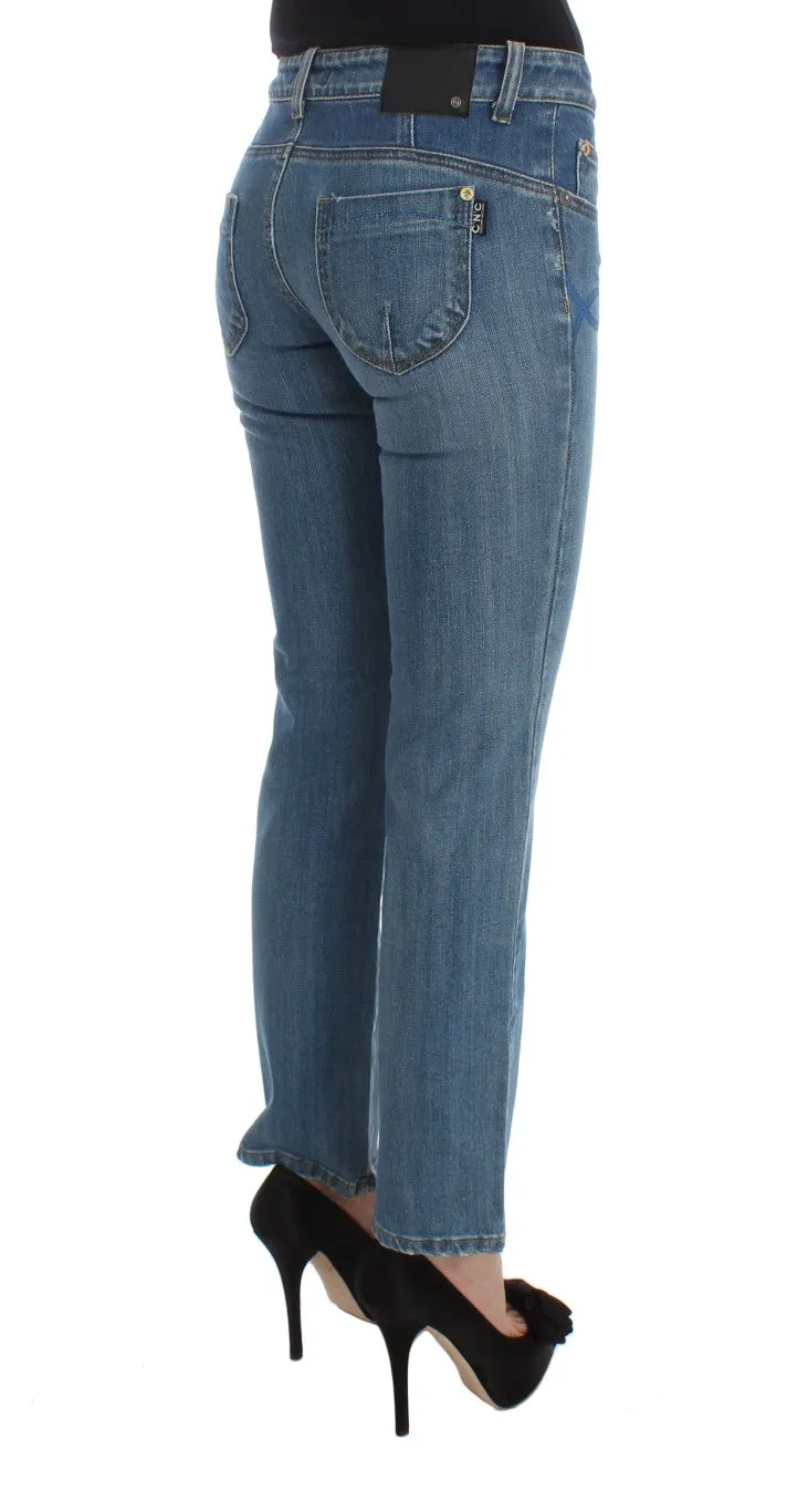 Costume National  Cotton Slim Fit Cropped Women's Jeans