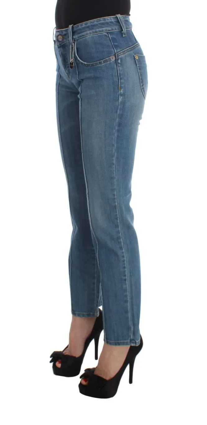 Costume National  Cotton Slim Fit Cropped Women's Jeans
