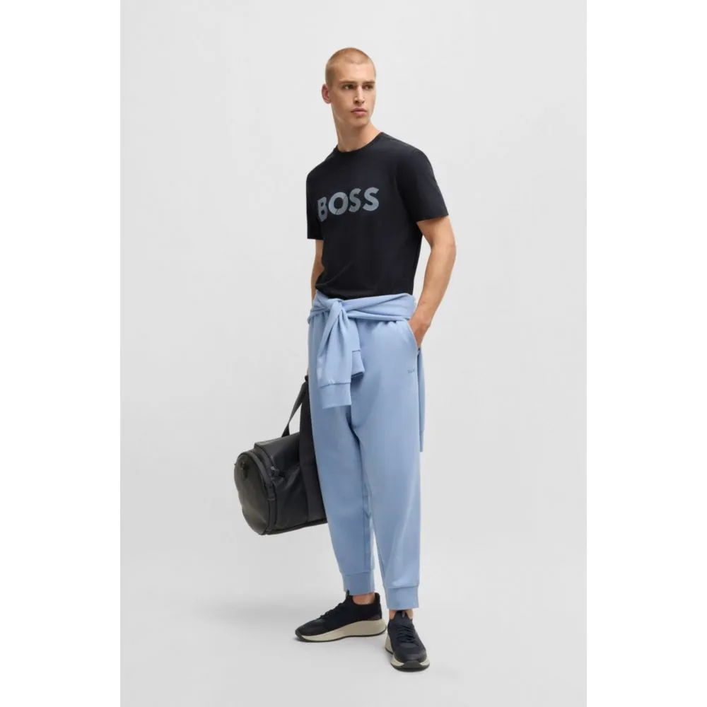 Cotton-jersey T-shirt with large logo
