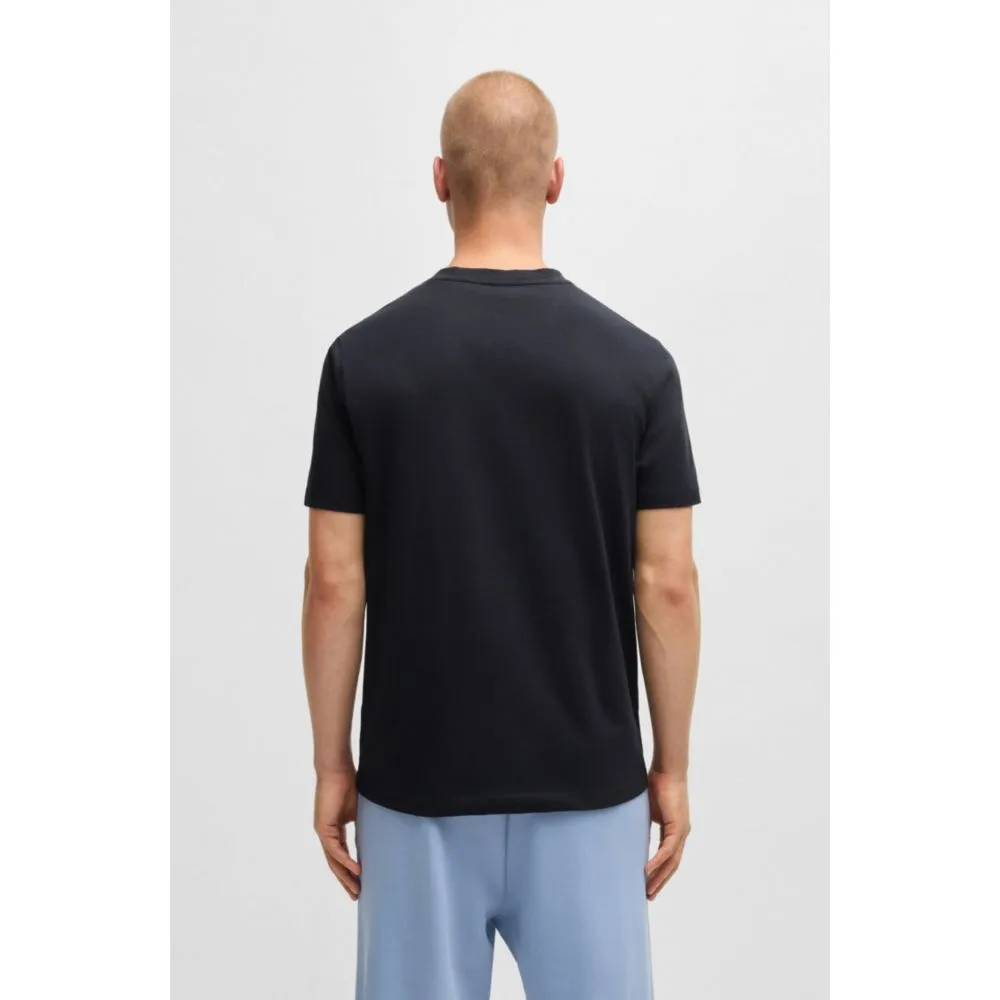 Cotton-jersey T-shirt with large logo