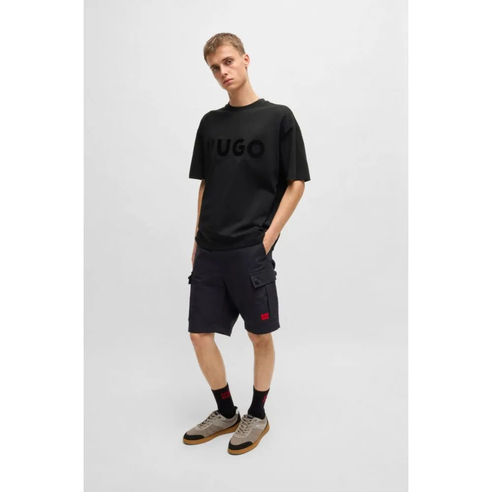 Cotton-jersey T-shirt with tonal logo