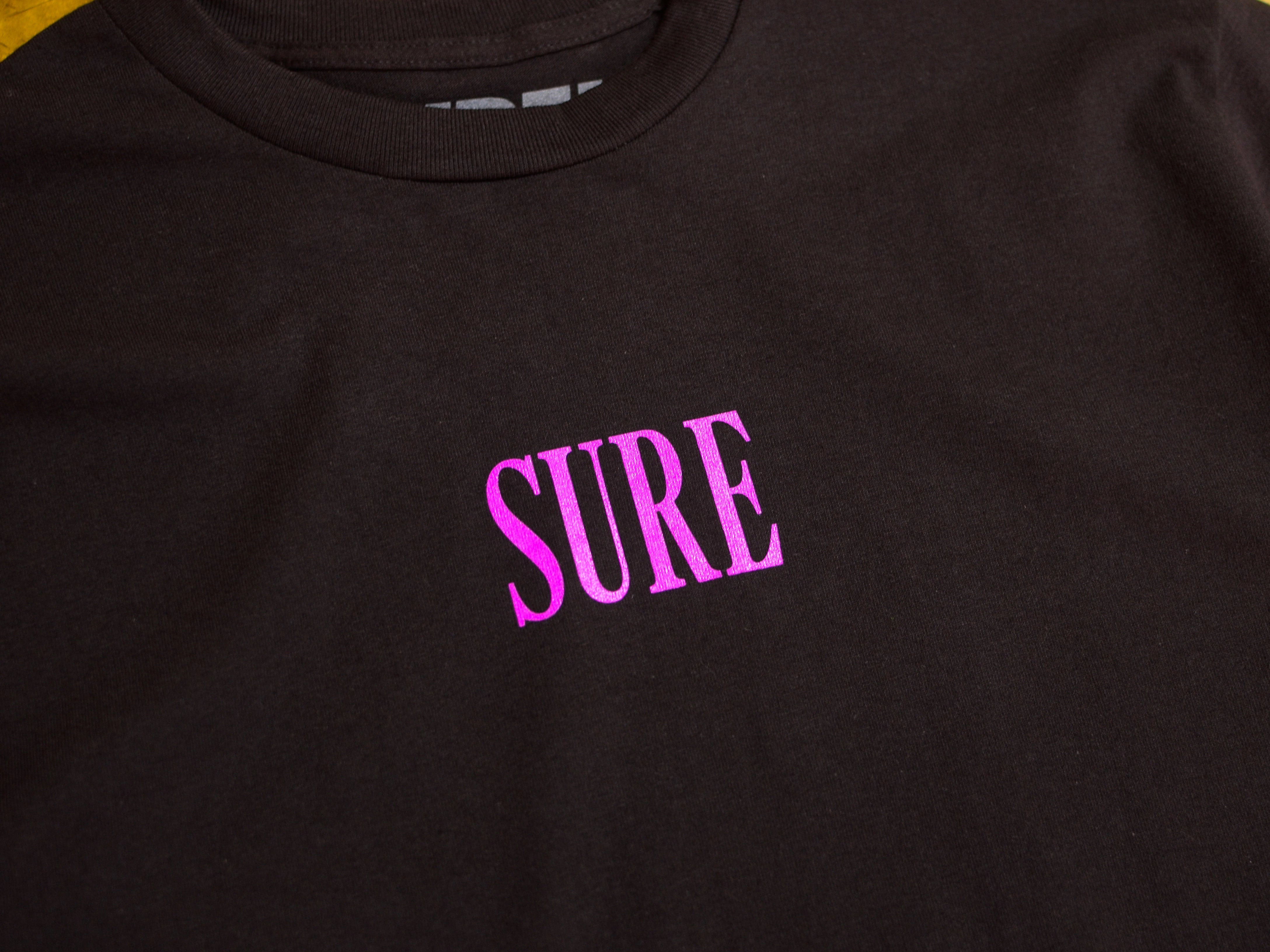 Crew T-Shirt - Black / Aubergine
