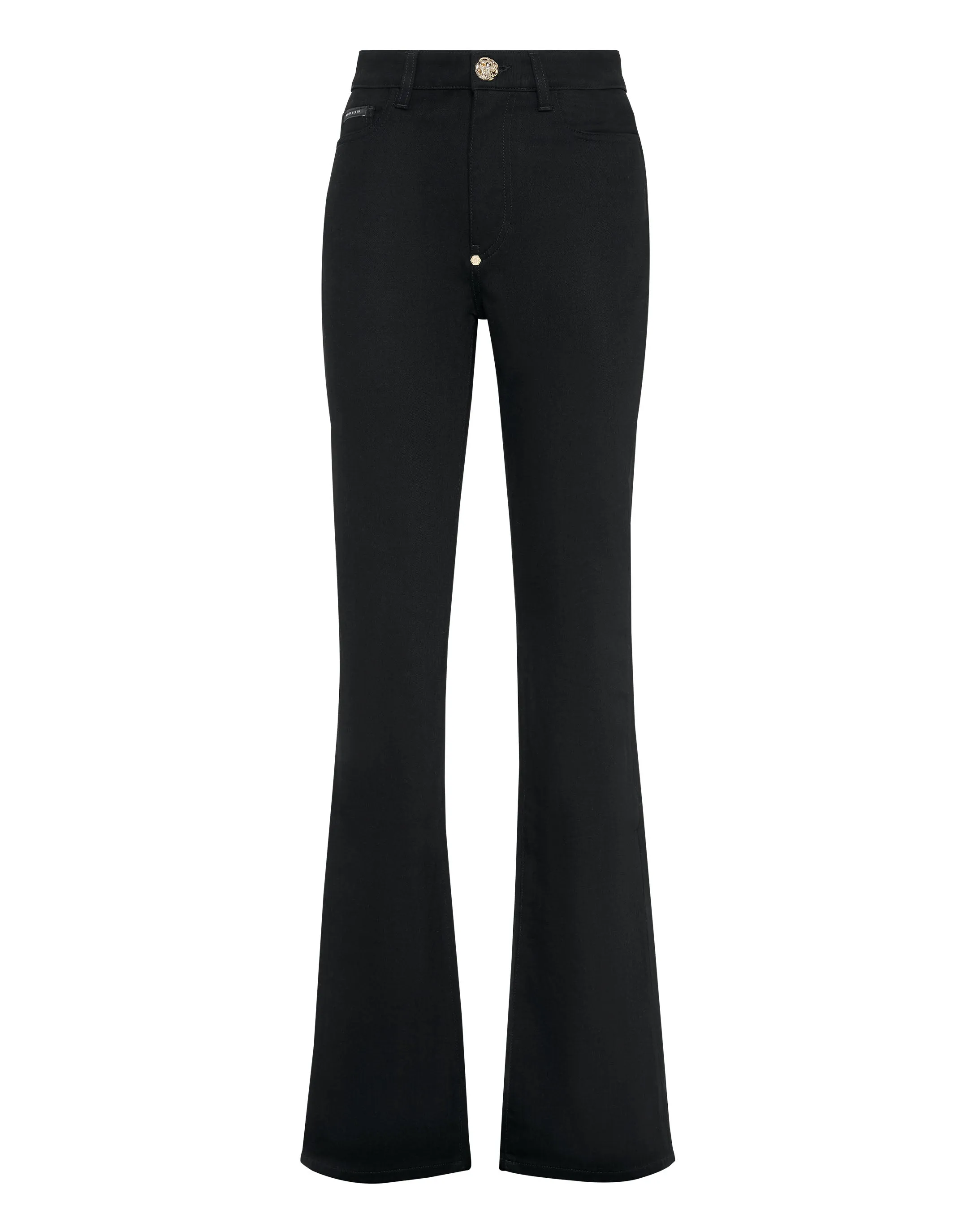 Denim High wasted flare Trousers