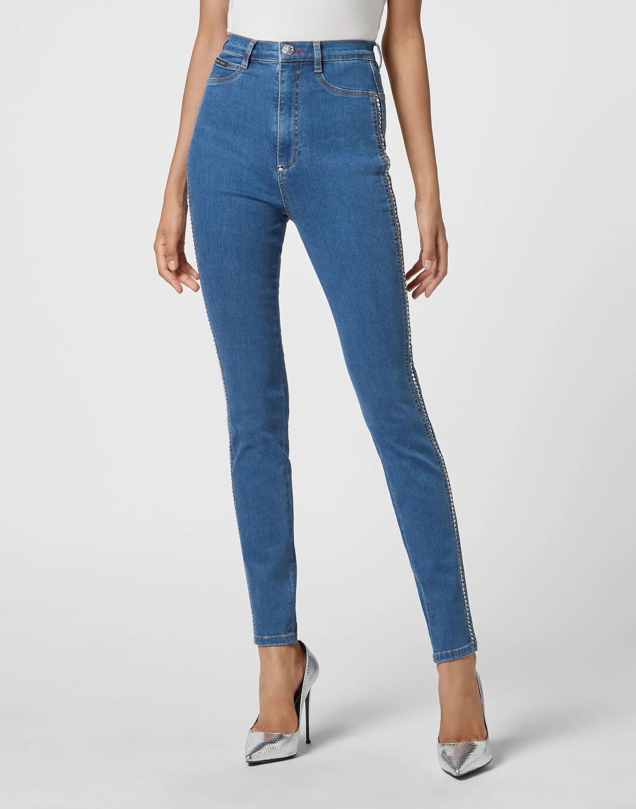 Denim Super High Waist Jegging Crystal Crystal