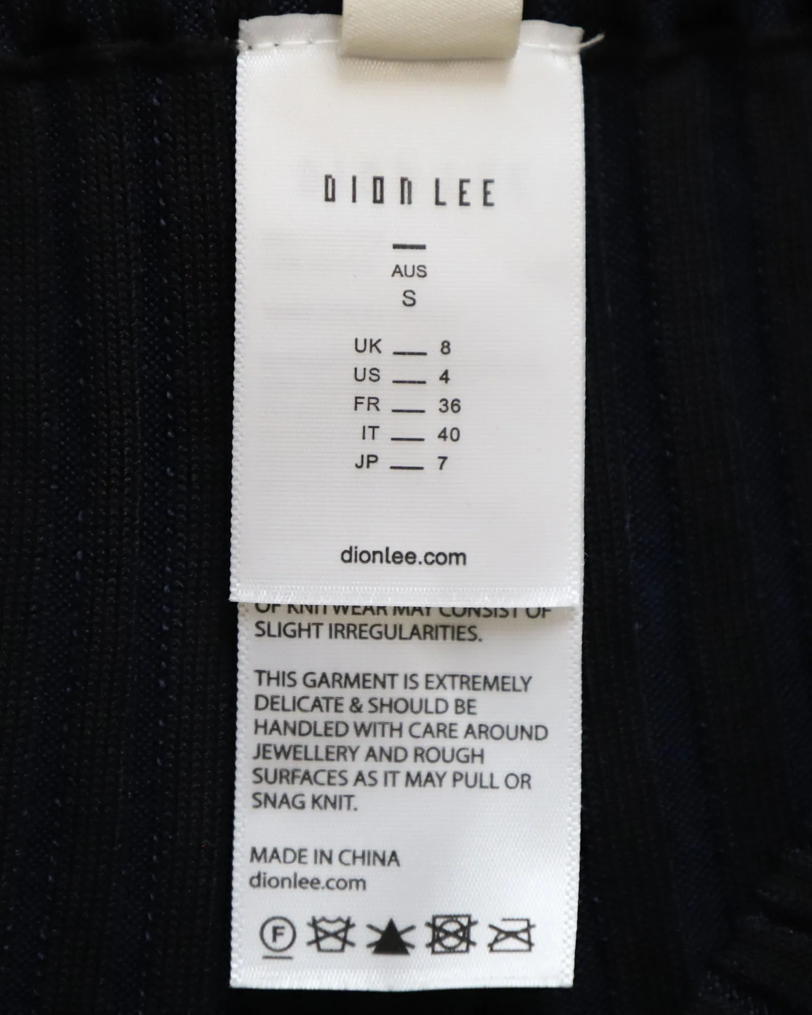 Dion Lee Slim Fit Semi Bell Bottom Striped Leggings in Navy Blue Viscose