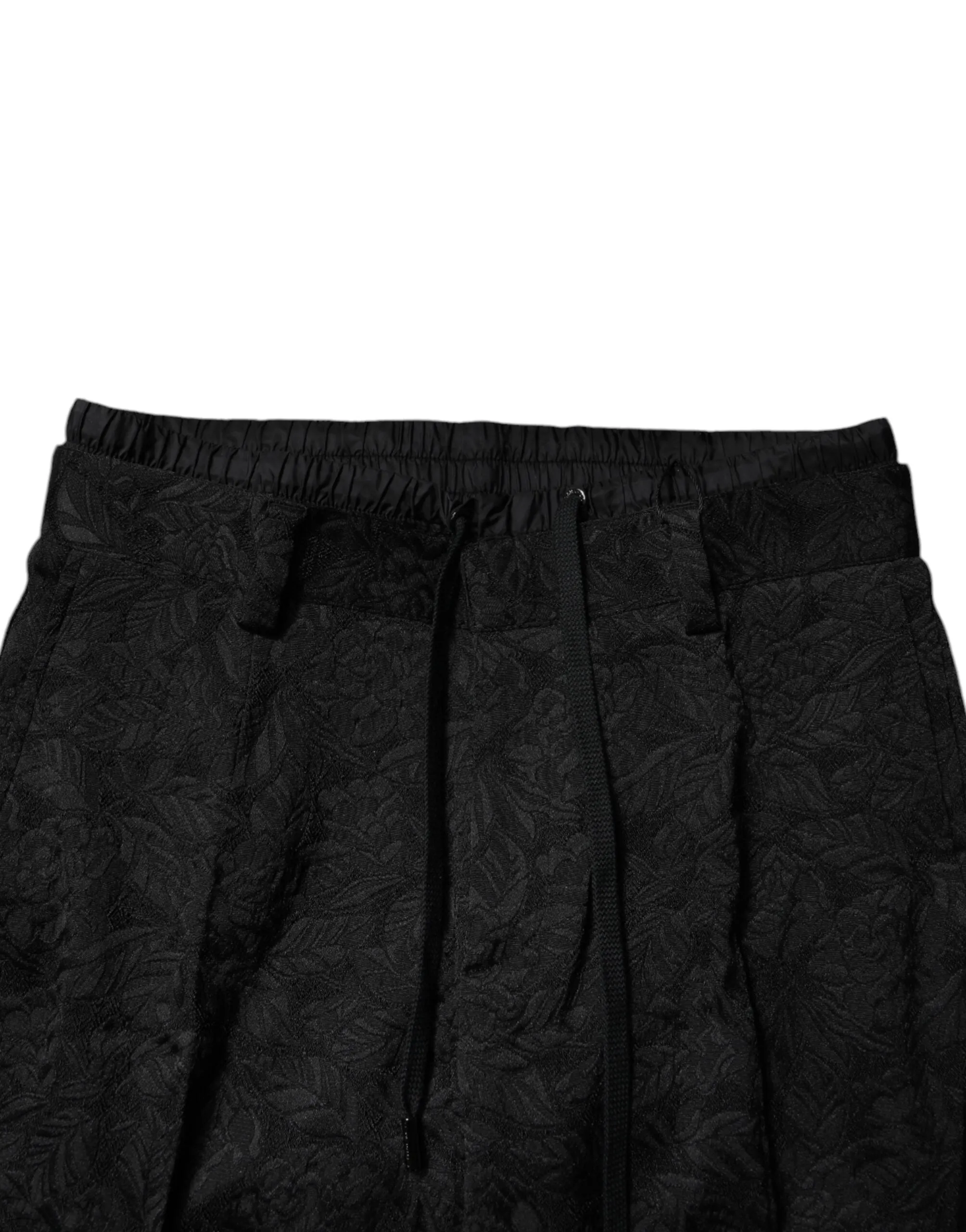 Dolce & Gabbana Brocade Polyester Skinny Dress Men's Pants