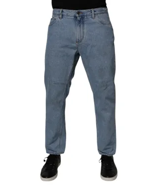 Dolce & Gabbana Cotton Skinny Men Mid Waist Men's Jeans (Pre-Owned)