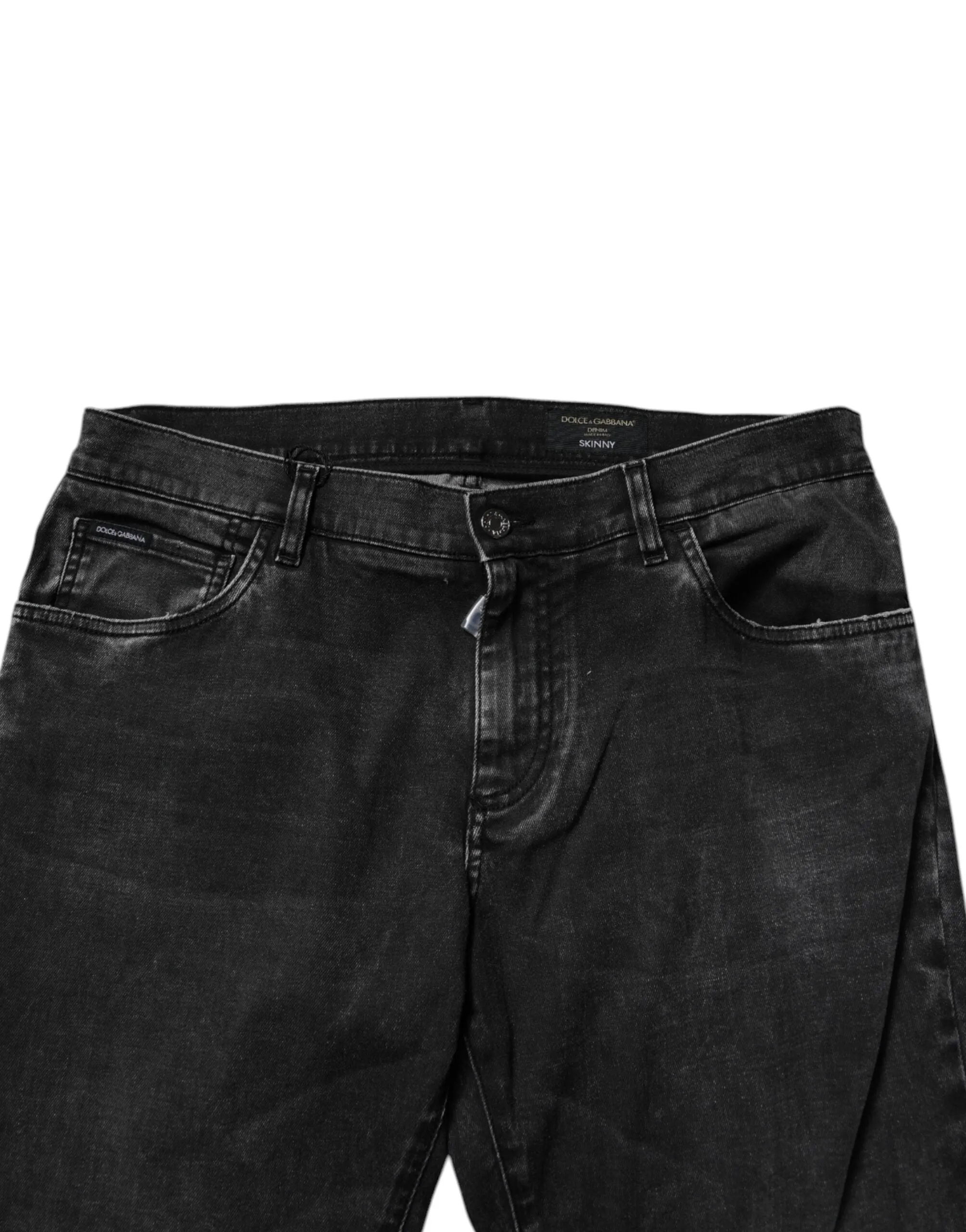 Dolce & Gabbana Cotton Stretch Men Skinny blue Men's Jeans (Pre-Owned)