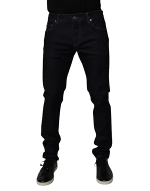 Dolce & Gabbana Cotton Stretch Men Skinny blue Men's Jeans