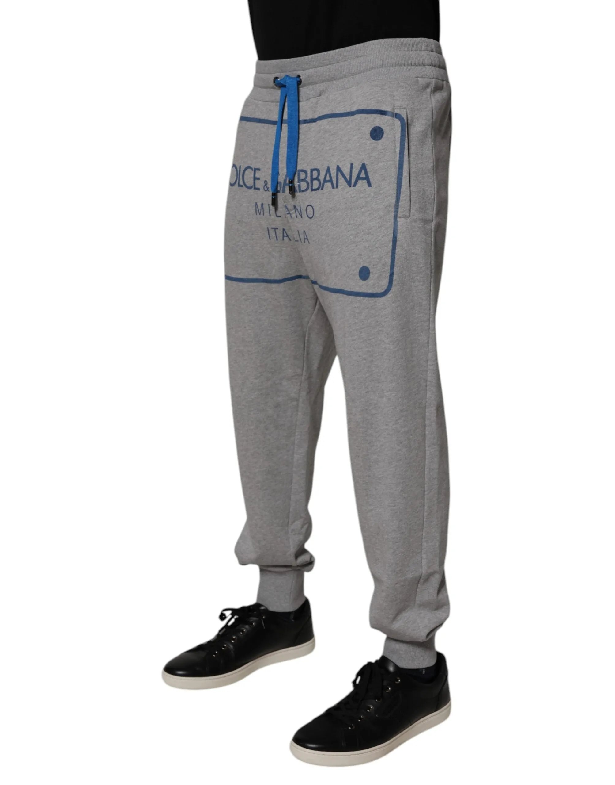 Dolce & Gabbana Logo Cotton Men Jogger SweatMen's Men's Pants (Pre-Owned)