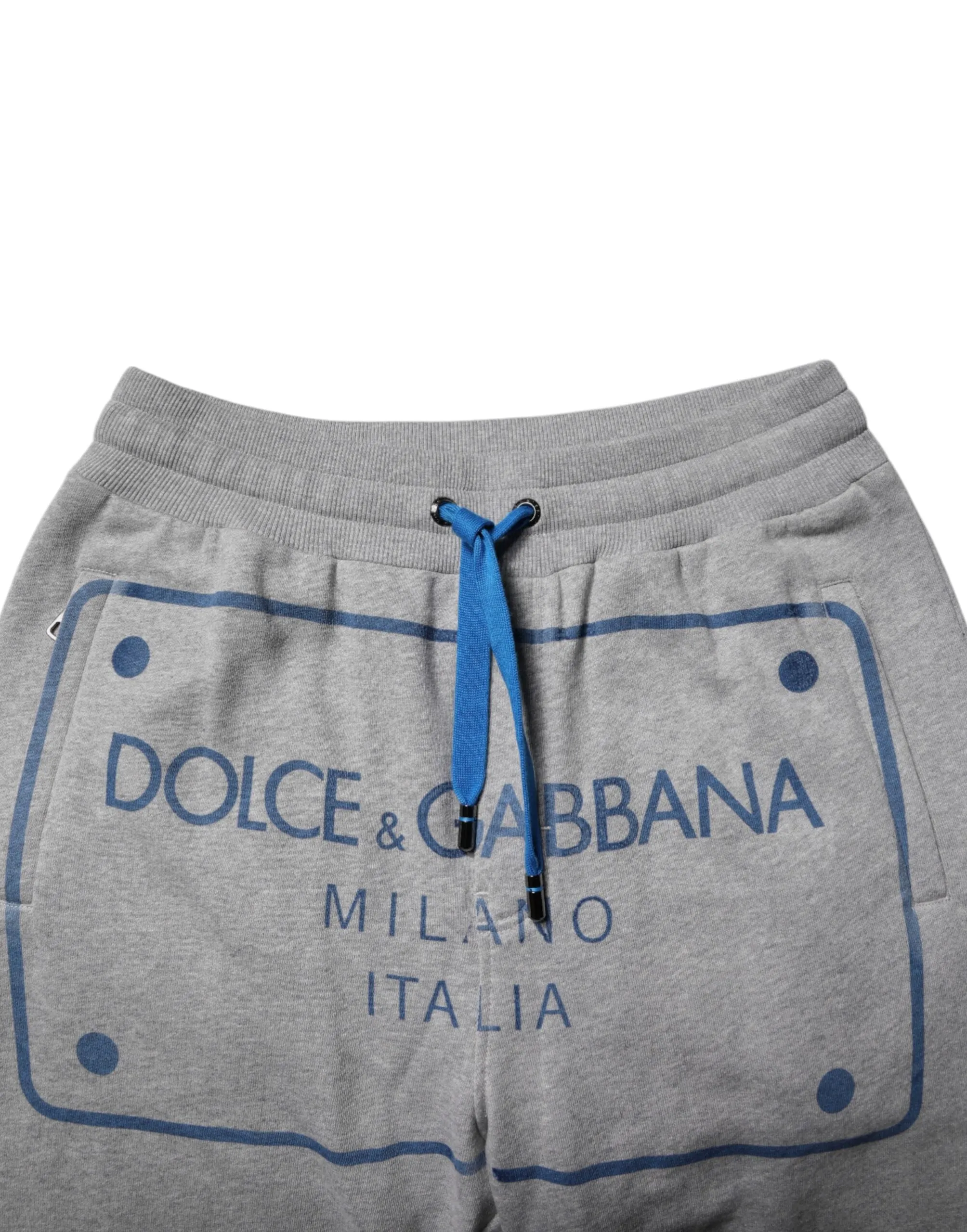 Dolce & Gabbana Logo Cotton Men Jogger SweatMen's Men's Pants (Pre-Owned)
